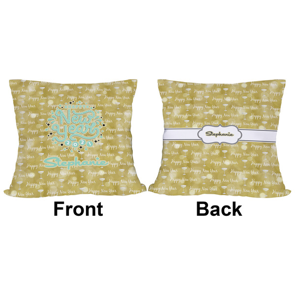 Happy New Year Outdoor Pillow - 16x16