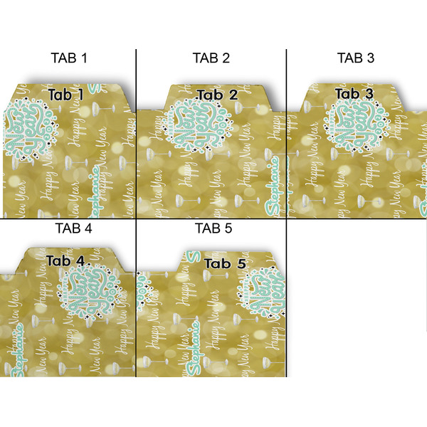 Happy New Year Page Dividers - Set of 5 - Approval