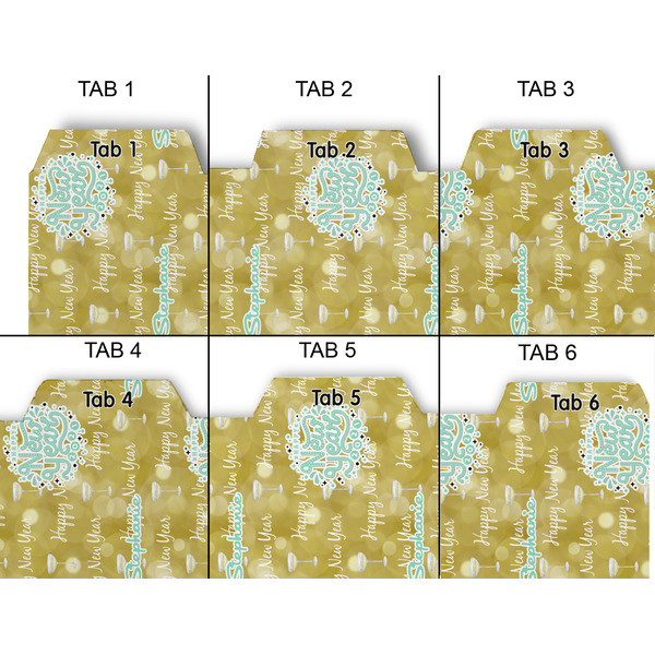 Happy New Year Page Dividers - Set of 6 - Approval