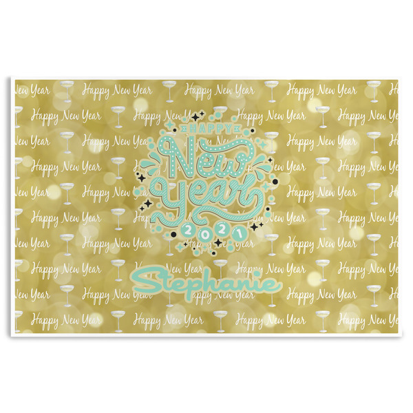 Custom Happy New Year Disposable Paper Placemats (Personalized)