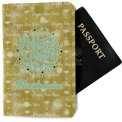 Happy New Year Passport Holder - Fabric w/ Name or Text