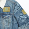 Happy New Year Patches Lifestyle Jean Jacket Detail