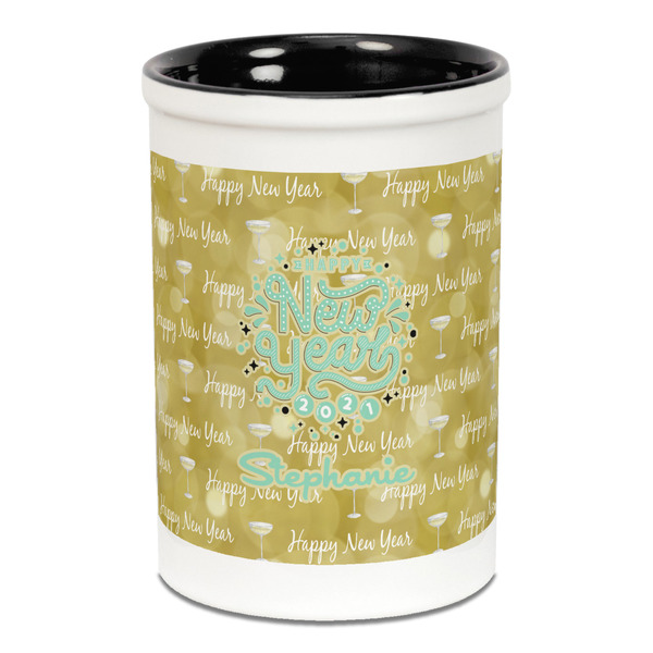 Happy New Year Pencil Holder - Black