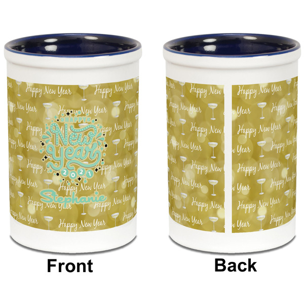 Happy New Year Pencil Holder - Blue - approval