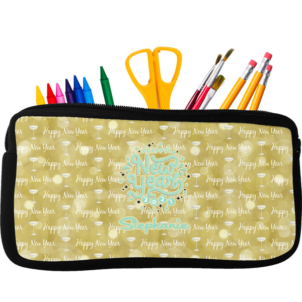 Custom Happy New Year Neoprene Pencil Case (Personalized)