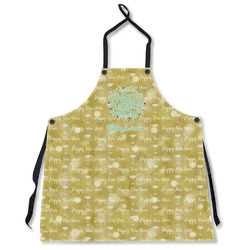 Happy New Year Apron Without Pockets w/ Name or Text