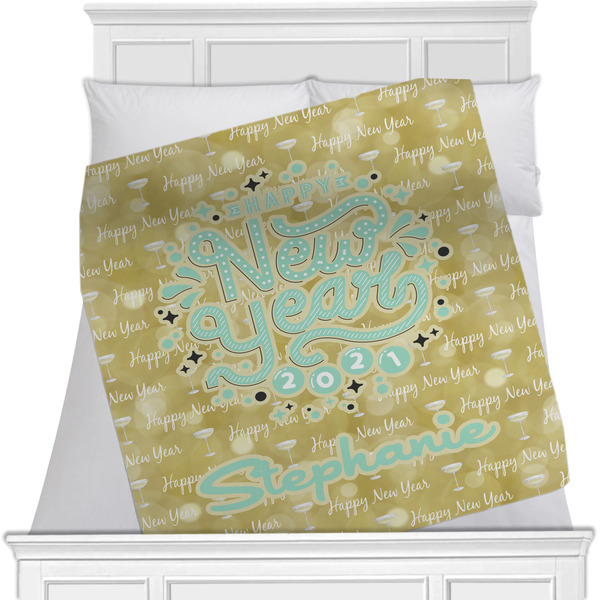 Custom Happy New Year Minky Blanket (Personalized)