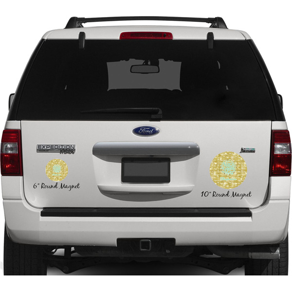 Happy New Year Personalized Car Magnets on Ford Explorer