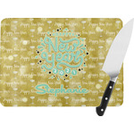 Happy New Year Rectangular Glass Cutting Board (Personalized)