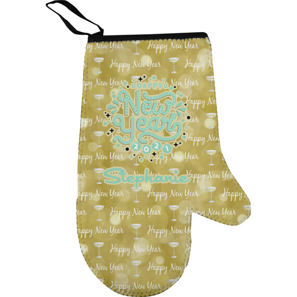 Happy New Year Personalized Oven Mitt