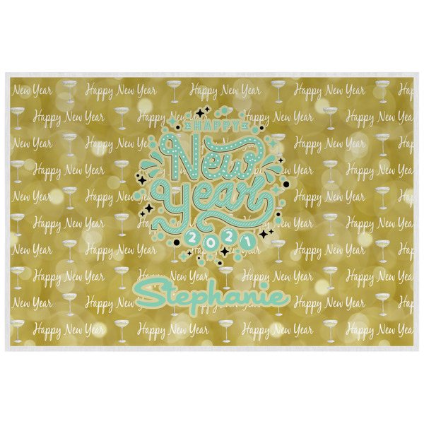 Custom Happy New Year Laminated Placemat w/ Name or Text