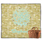 Happy New Year Picnic Blanket - Flat - With Basket