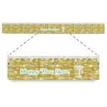 Happy New Year Plastic Ruler - 12" (Personalized)