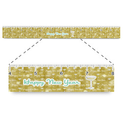 Happy New Year Plastic Ruler - 12" (Personalized)