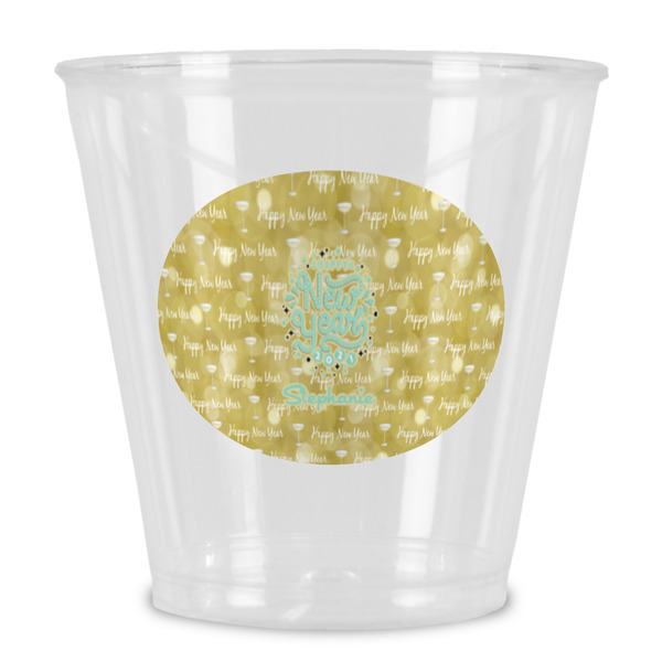 Custom Happy New Year Plastic Shot Glass (Personalized)