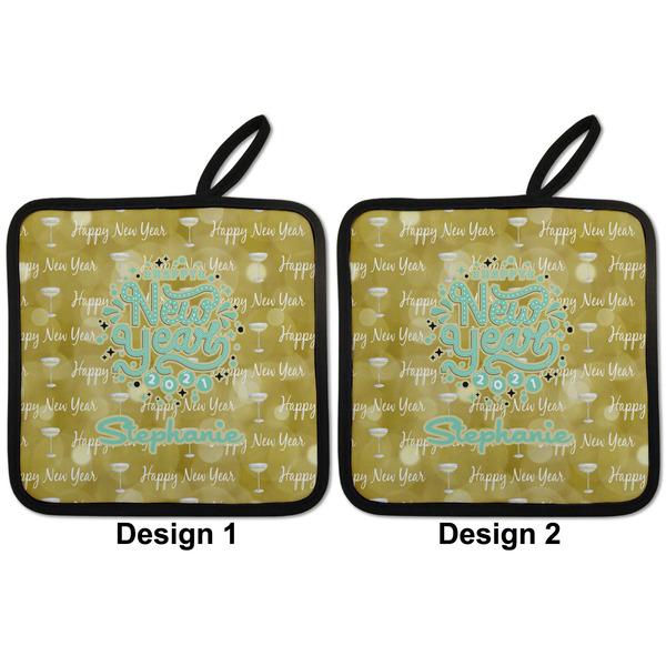 Happy New Year Pot Holders - Set of 2 APPROVAL