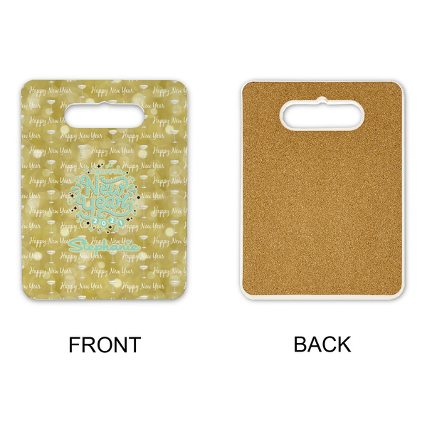 Happy New Year Rectangle Trivet with Handle - APPROVAL