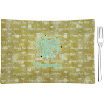 Happy New Year Rectangular Glass Appetizer / Dessert Plate - Single or Set (Personalized)