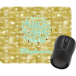 Happy New Year Rectangular Mouse Pad w/ Name or Text