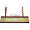 Happy New Year Red Mahogany Nameplates with Business Card Holder - Straight