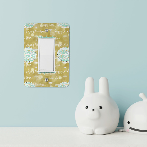 Happy New Year Rocker Light Switch Covers - Single - IN CONTEXT