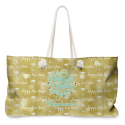 Happy New Year Large Tote Bag with Rope Handles (Personalized)