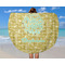 Happy New Year Round Beach Towel - In Use