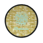 Happy New Year Iron On Round Patch w/ Name or Text