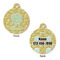 Happy New Year Round Pet ID Tag - Large - Approval