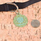 Happy New Year Round Pet ID Tag - Large - In Context