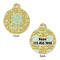 Happy New Year Round Pet Tag - Front & Back
