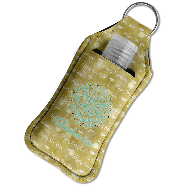 Happy New Year Sanitizer Holder Keychain - Large in Case
