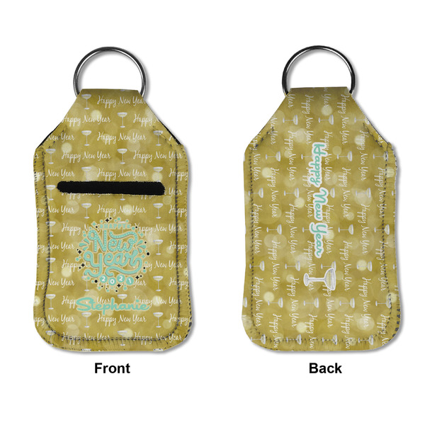 Happy New Year Sanitizer Holder Keychain - Small APPROVAL (Flat)