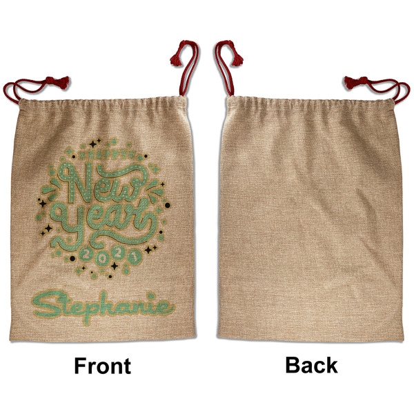 Happy New Year Santa Bag - Approval - Front