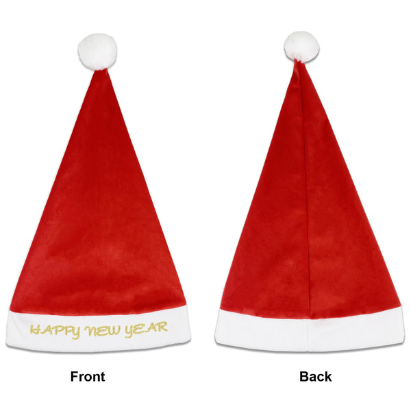 Happy New Year Santa Hats - Front and Back (Single Print) APPROVAL