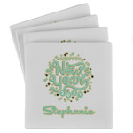 Happy New Year Absorbent Stone Coasters - Set of 4 (Personalized)