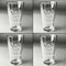 Happy New Year Set of Four Engraved Beer Glasses - Individual View