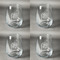 Happy New Year Set of Four Personalized Stemless Wineglasses (Approval)