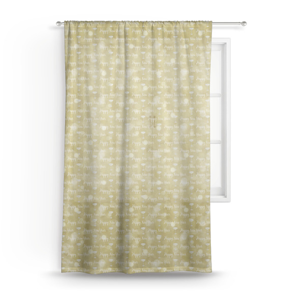 Custom Happy New Year Sheer Curtain (Personalized)