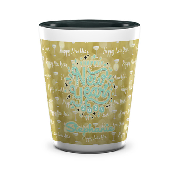 Happy New Year Shot Glass - Two Tone - FRONT