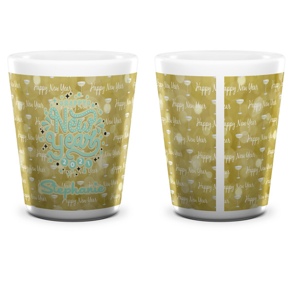 Happy New Year Shot Glass - White - APPROVAL