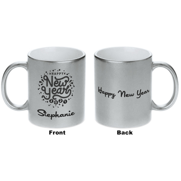 Happy New Year Silver Mug - Approval