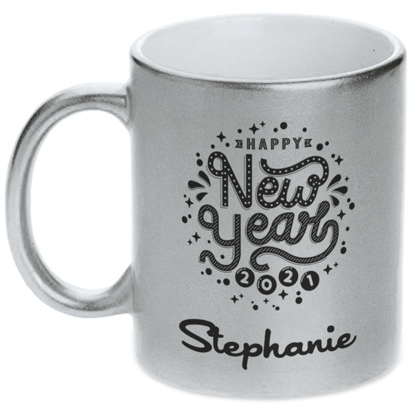 Happy New Year Silver Mug - Main