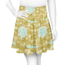 Happy New Year Skater Skirt - Large (Personalized)
