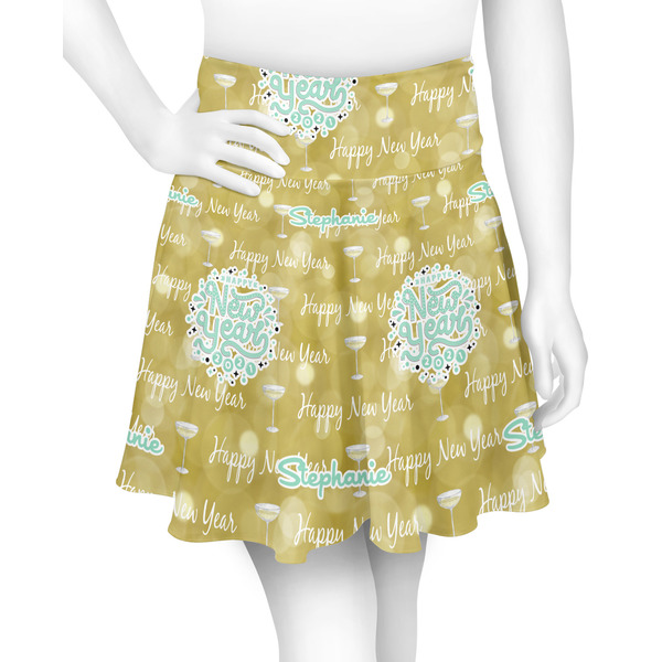 Custom Happy New Year Skater Skirt - 2X Large (Personalized)