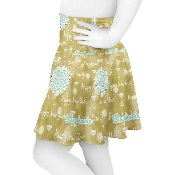 Happy New Year Skater Skirt - Side