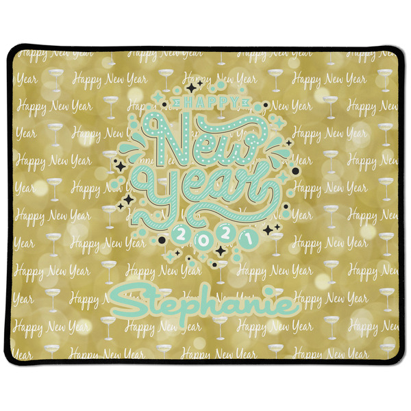 Custom Happy New Year Large Gaming Mouse Pad - 12.5" x 10" (Personalized)
