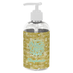 Happy New Year Plastic Soap / Lotion Dispenser (8 oz - Small - White) (Personalized)
