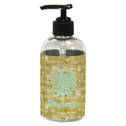 Happy New Year Plastic Soap / Lotion Dispenser (8 oz - Small - Black) (Personalized)
