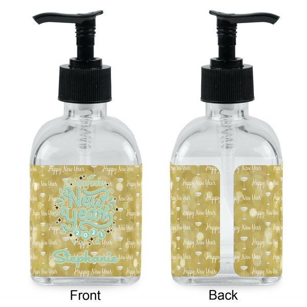 Happy New Year Glass Soap/Lotion Dispenser - Approval